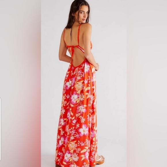 Free People Wisteria Maxi Dress in Pop Combo Size XS - Picture 2 of 6